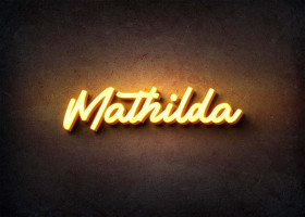 Glow Name Profile Picture for Mathilda