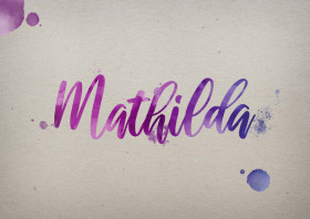 Mathilda Watercolor Name DP