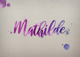Mathilde Watercolor Name DP