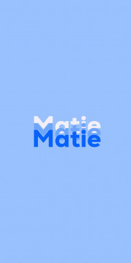 Name DP: Matie