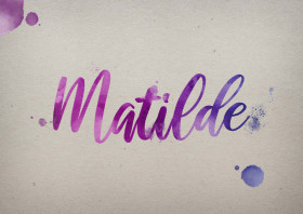 Matilde Watercolor Name DP