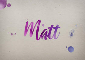 Matt Watercolor Name DP
