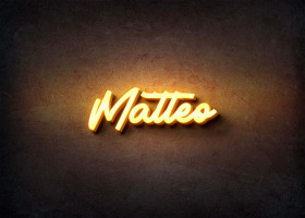 Glow Name Profile Picture for Matteo