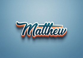 Cursive Name DP: Matthew