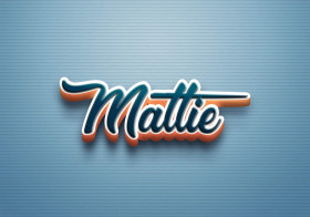 Cursive Name DP: Mattie