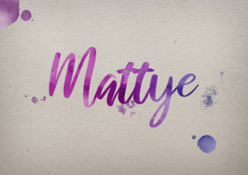 Mattye Watercolor Name DP