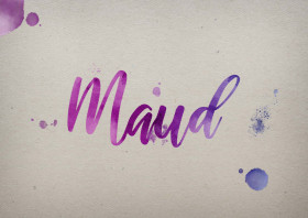 Maud Watercolor Name DP