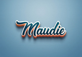Cursive Name DP: Maudie