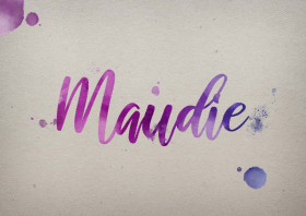 Maudie Watercolor Name DP