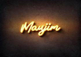 Glow Name Profile Picture for Maujim