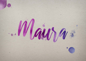 Maura Watercolor Name DP