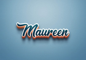 Cursive Name DP: Maureen
