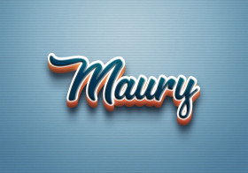Cursive Name DP: Maury
