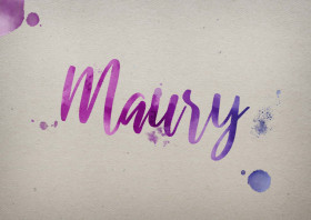 Maury Watercolor Name DP