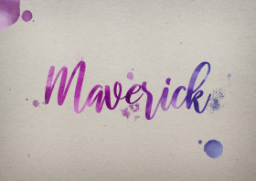 Maverick Watercolor Name DP