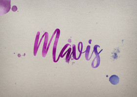 Mavis Watercolor Name DP