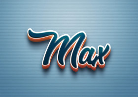 Cursive Name DP: Max