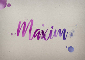 Maxim Watercolor Name DP