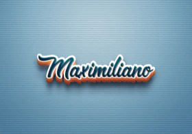 Cursive Name DP: Maximiliano