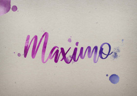 Maximo Watercolor Name DP