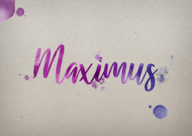 Maximus Watercolor Name DP