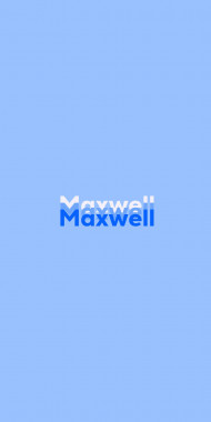 Name DP: Maxwell