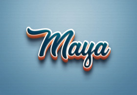 Cursive Name DP: Maya
