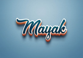Cursive Name DP: Mayak