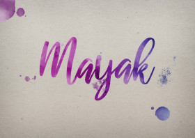 Mayak Watercolor Name DP