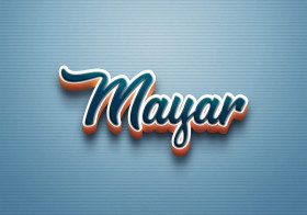 Cursive Name DP: Mayar