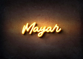 Glow Name Profile Picture for Mayar