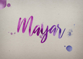 Mayar Watercolor Name DP