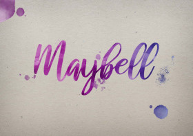 Maybell Watercolor Name DP