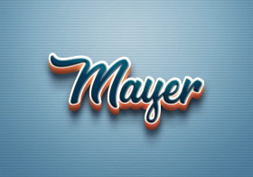 Cursive Name DP: Mayer