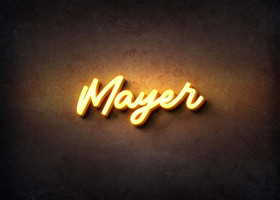 Glow Name Profile Picture for Mayer