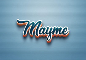 Cursive Name DP: Mayme