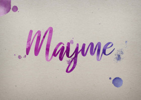 Mayme Watercolor Name DP