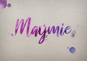Maymie Watercolor Name DP