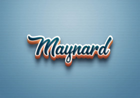 Cursive Name DP: Maynard