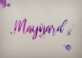 Maynard Watercolor Name DP