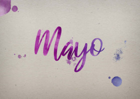 Mayo Watercolor Name DP