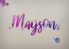 Mayson Watercolor Name DP