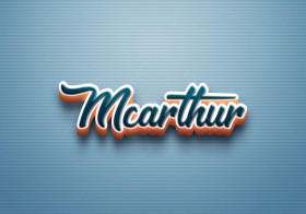 Cursive Name DP: Mcarthur