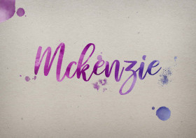 Mckenzie Watercolor Name DP