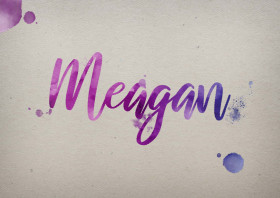 Meagan Watercolor Name DP