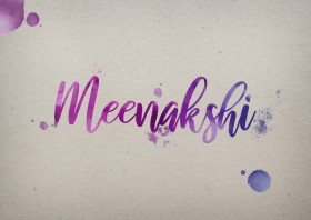 Meenakshi Watercolor Name DP