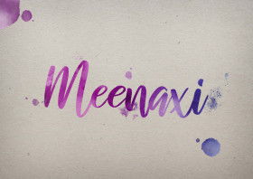 Meenaxi Watercolor Name DP
