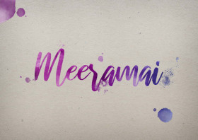 Meeramai Watercolor Name DP