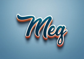 Cursive Name DP: Meg