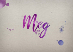 Meg Watercolor Name DP